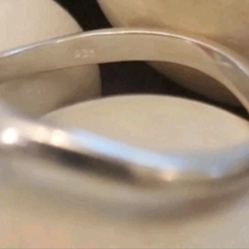 Vintage Sterling Silver Double Carnelian Ring, Size 7 - Picture 6 of 9